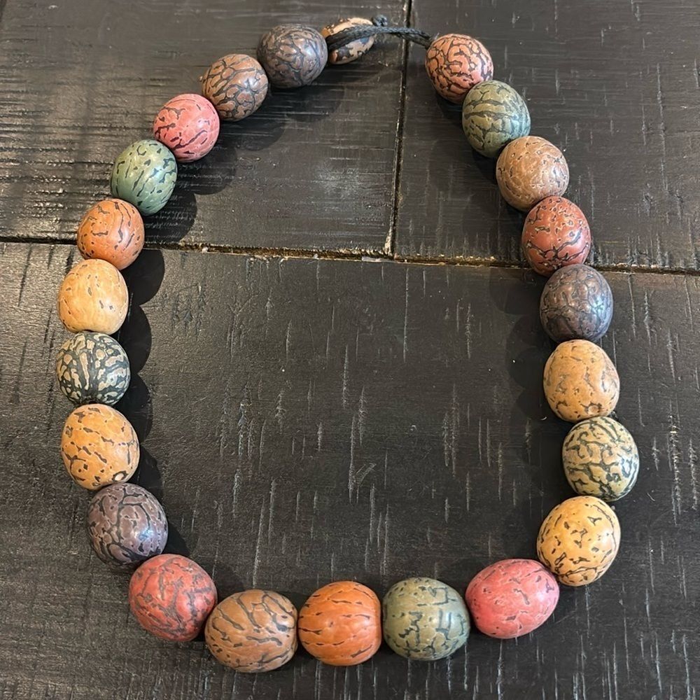 Natural Stone Bead Colorful Necklace